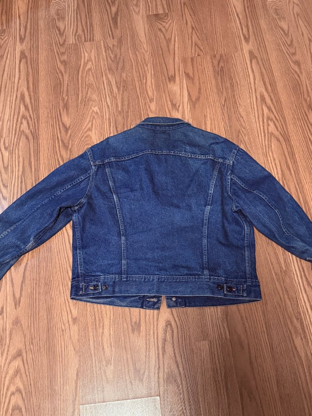 Vintage Lee Dark Wash Denim Jacket Size XL - Picture 4 of 12